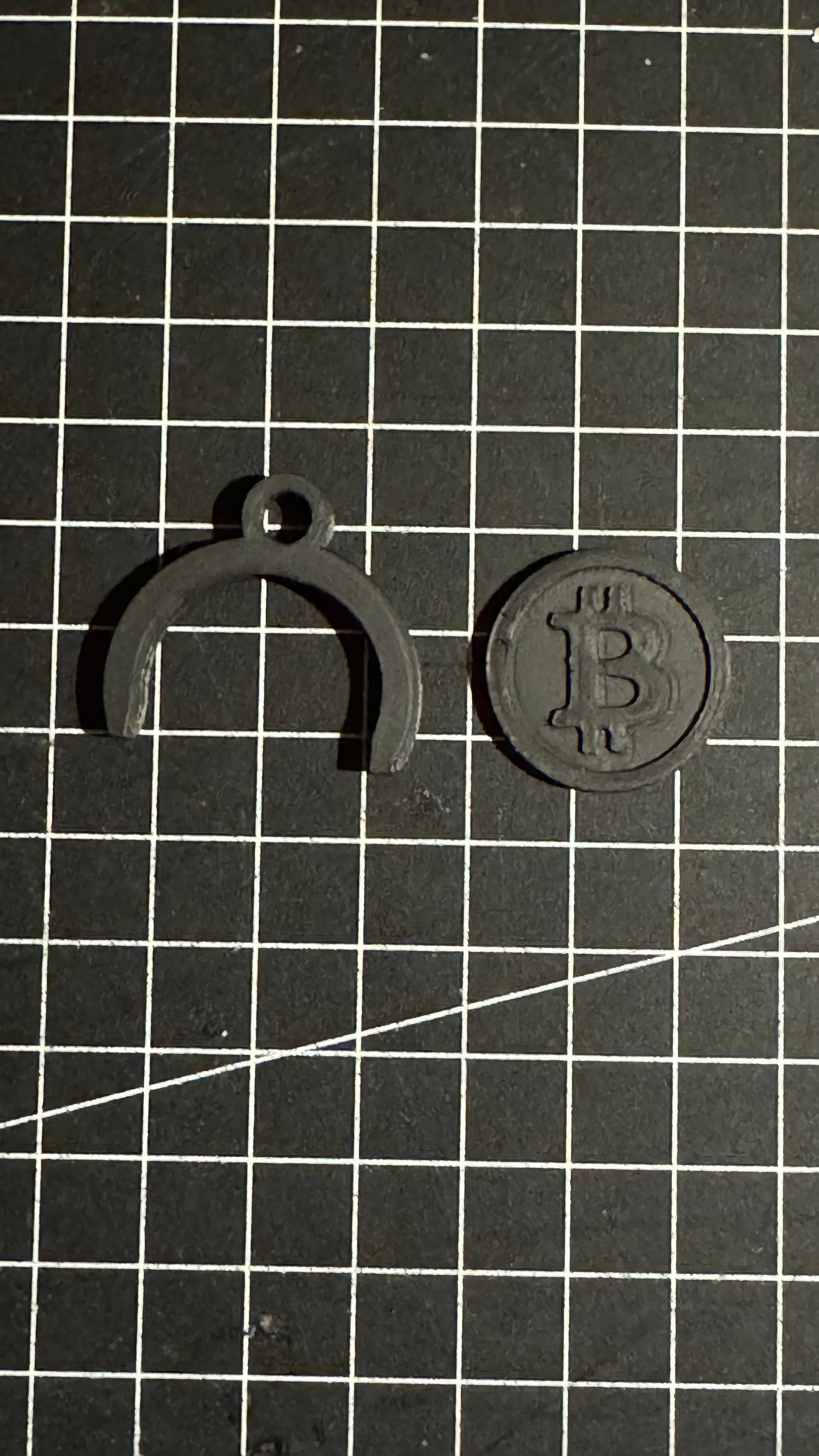 Bitcoin Shopping Cart Chip + Holder