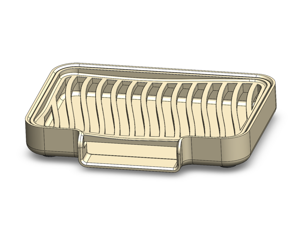 Soap holder - with waves and easy to drip