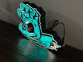 Santa Cruz - Screaming Hand - Light up Sign / Logo