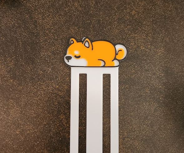 Sleeping Shiba Bookmark