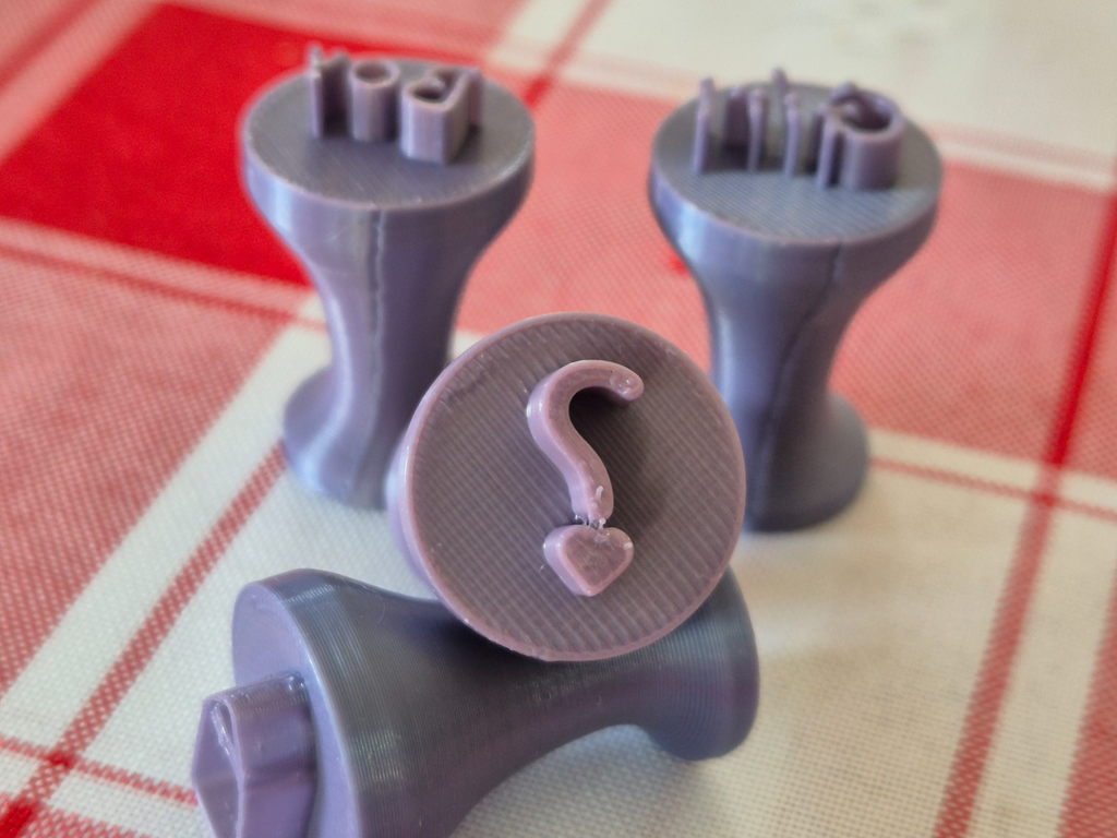 Brigadeiros Set stamps to Baby gender reveal party