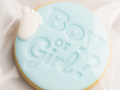 Boy or Girl? Cookie Cutter & Stamp for Baby Shower