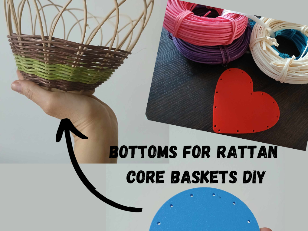 Bottoms for rattan core baskets diy