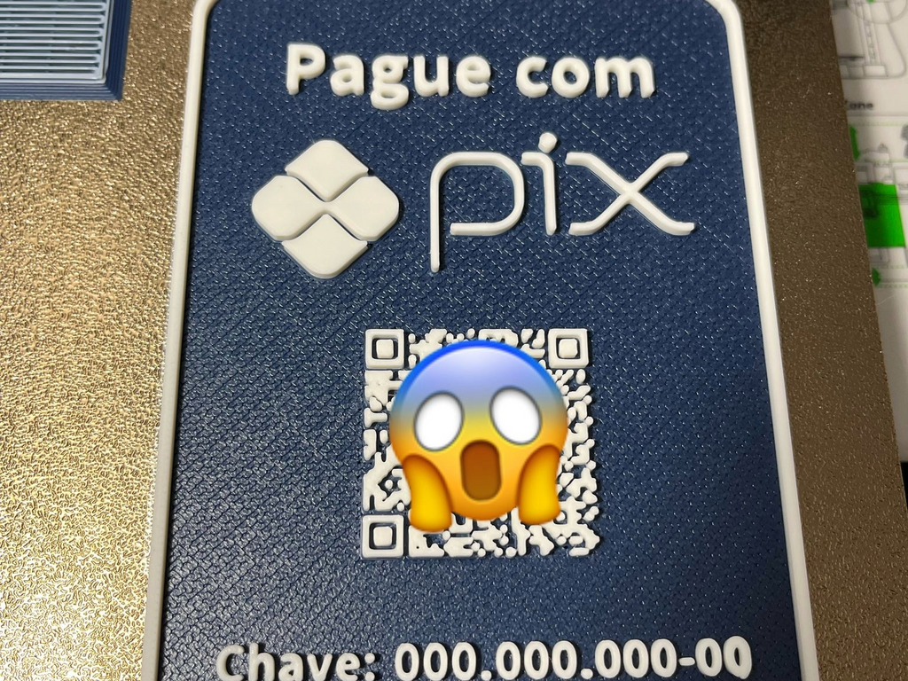 PAGUE COM PIX QR CODE - EDITAVEL