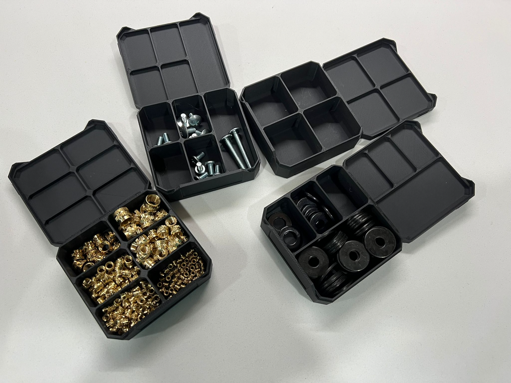 Configurable Clamshell Parts Box