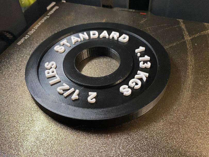 2.5 LBS BARBELL PLATE