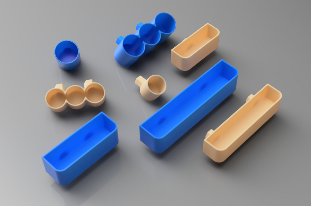Gluestick or similar tube Shelves and Holders for HSW Honeycomb Wall