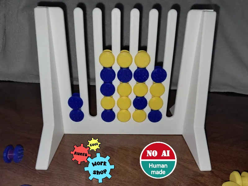 Tactile 4 in a row game for the blind