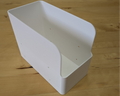 Dishwasher tab holder with screw holes