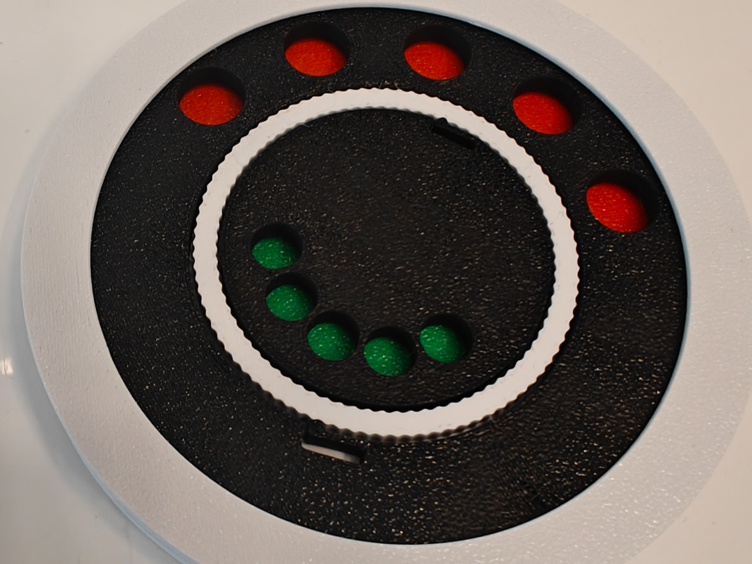Tilt-o-Meter win/loss counter, math toy, coaster