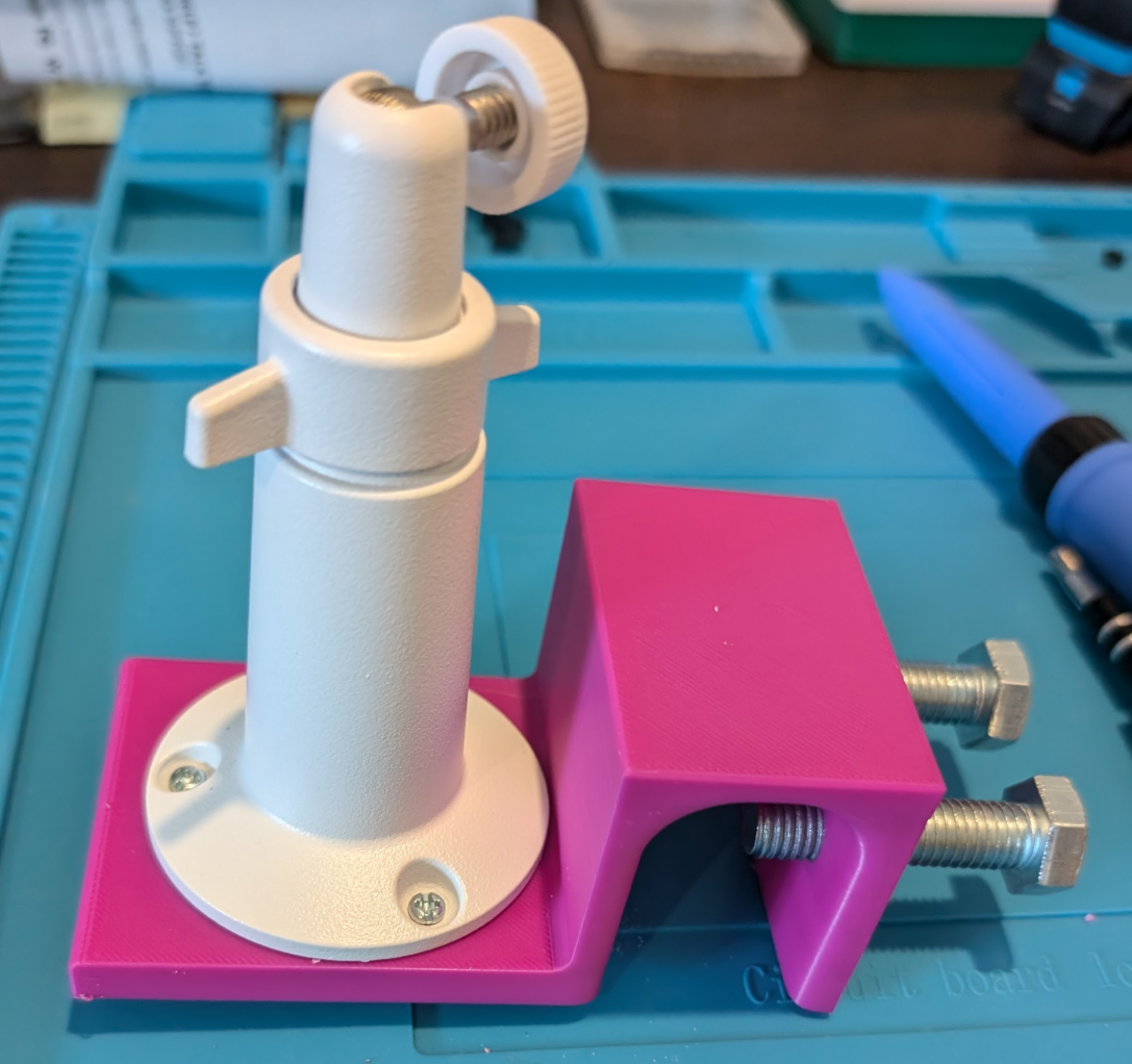 Gutter mount for eufy solar panel or aftermarket