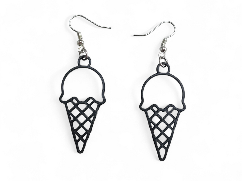 Earrings ice cream cone