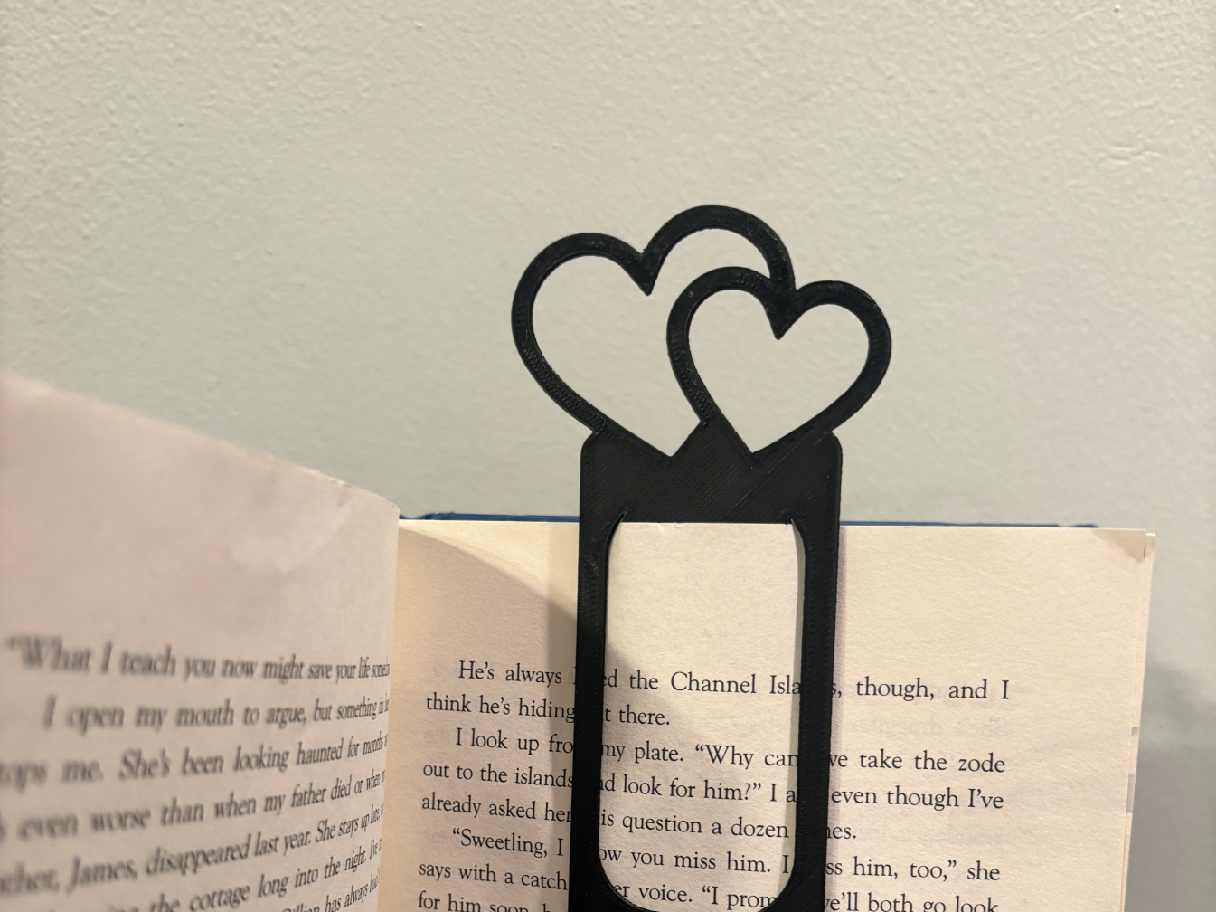 Double Love Heart Bookmark