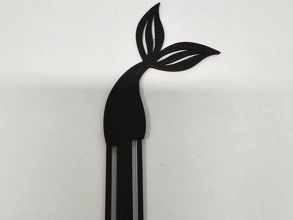 Simple Mermaid Tail Bookmark - Commercial Use