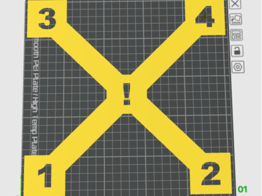 Bed level test print