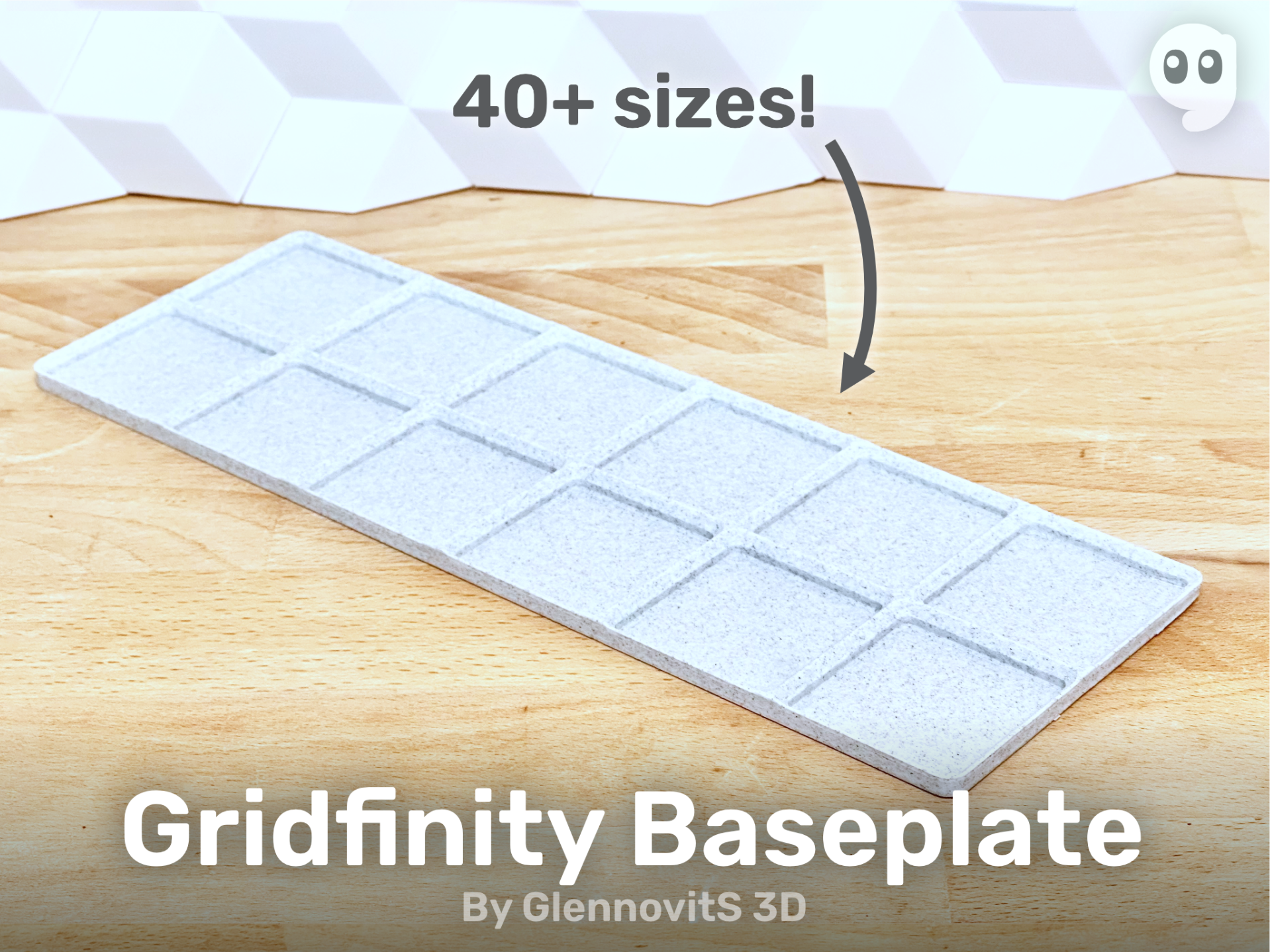 Gridfinity Baseplate - Lite or Solid less filament
