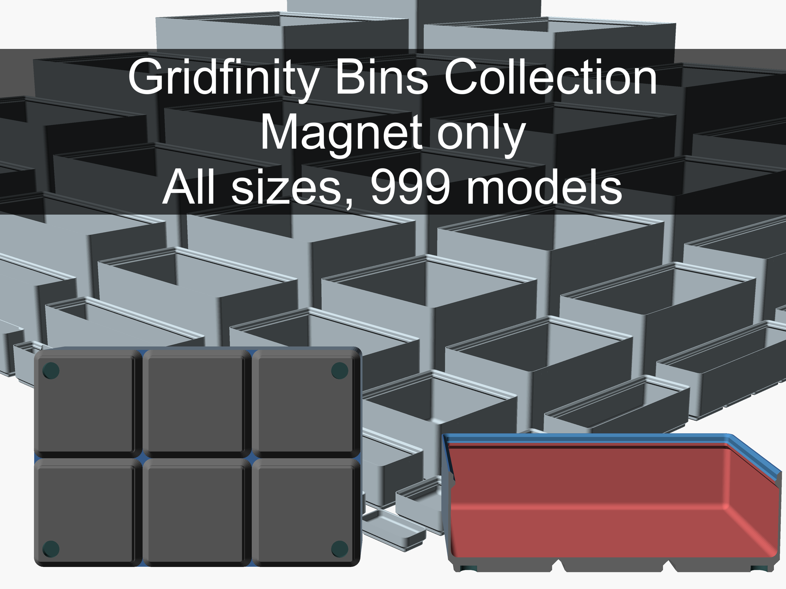 Gridfinity Collection with Magnet