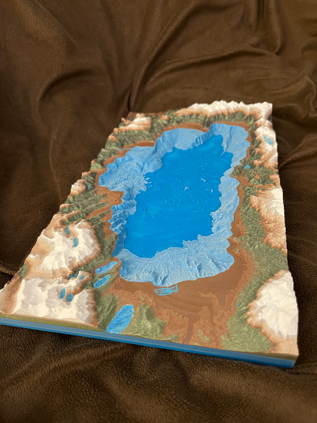 Lake Tahoe depth topography