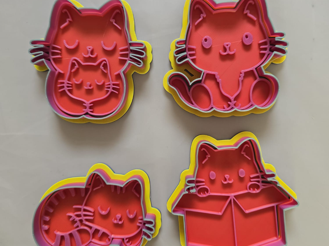 Kawaii Cute Cat Animal Clay Playdoh Cookie Cutter