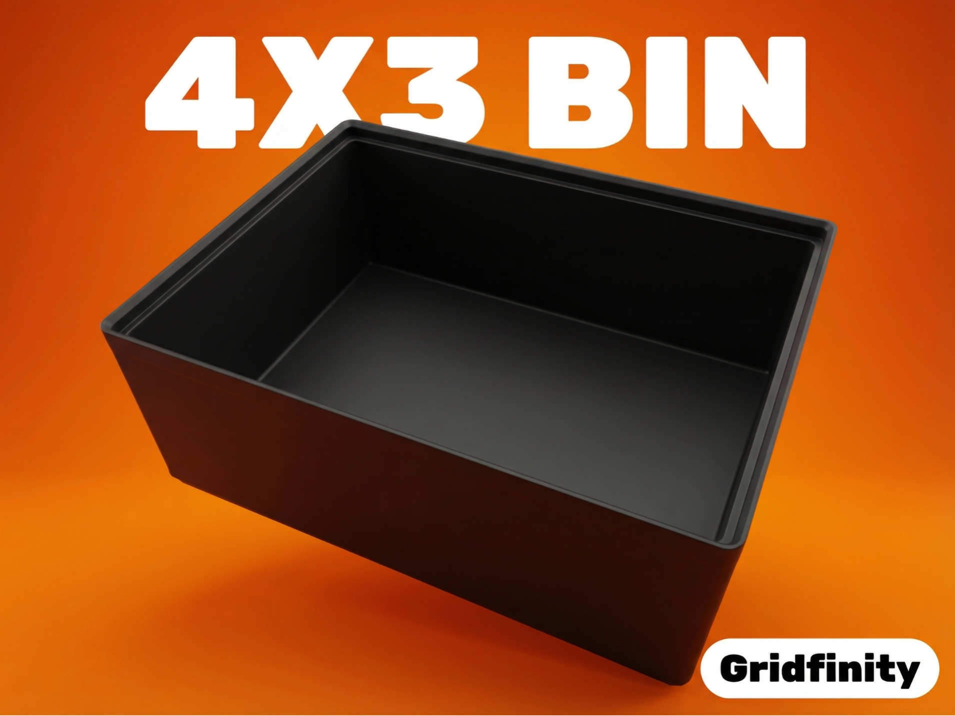 Large 3x4 Gridfinity Bin