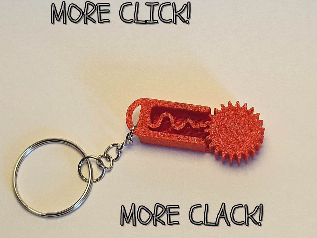Better Clicker Keychain | Print in place | 15 min