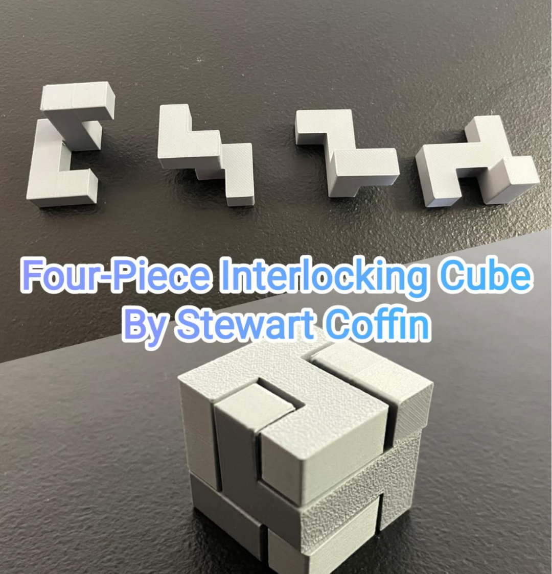 3*3*3 4-Piece Interlocking Cube_Stewart Coffin