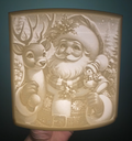 santa reindeer bird
