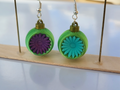 Christmas bauble earring