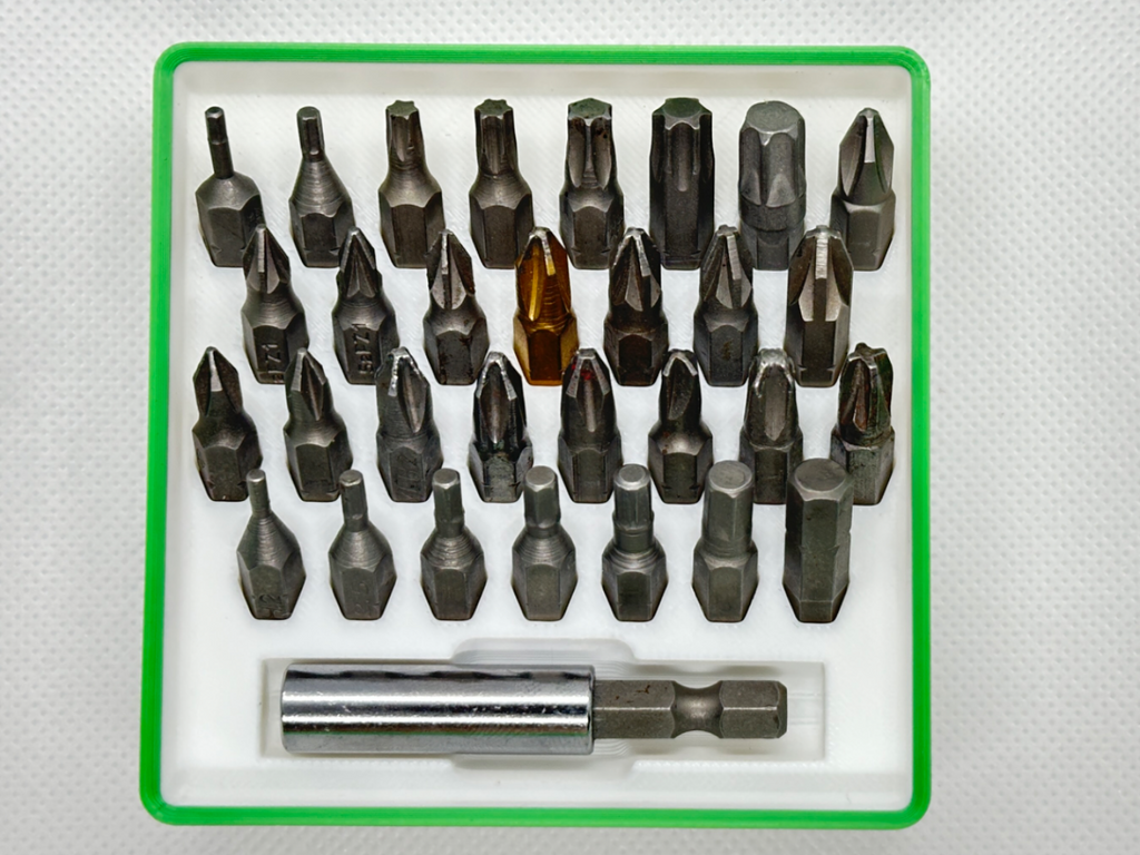 Gridfinity 2x2x3 Hex Bit holder