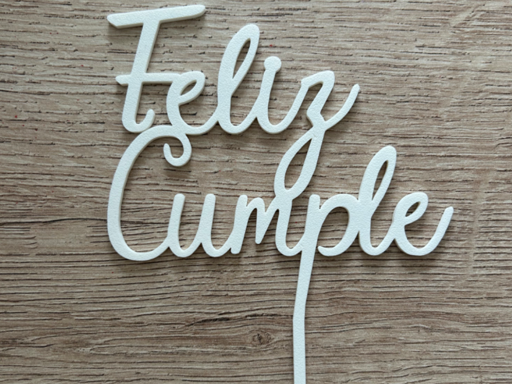 Feliz cumple cake topper