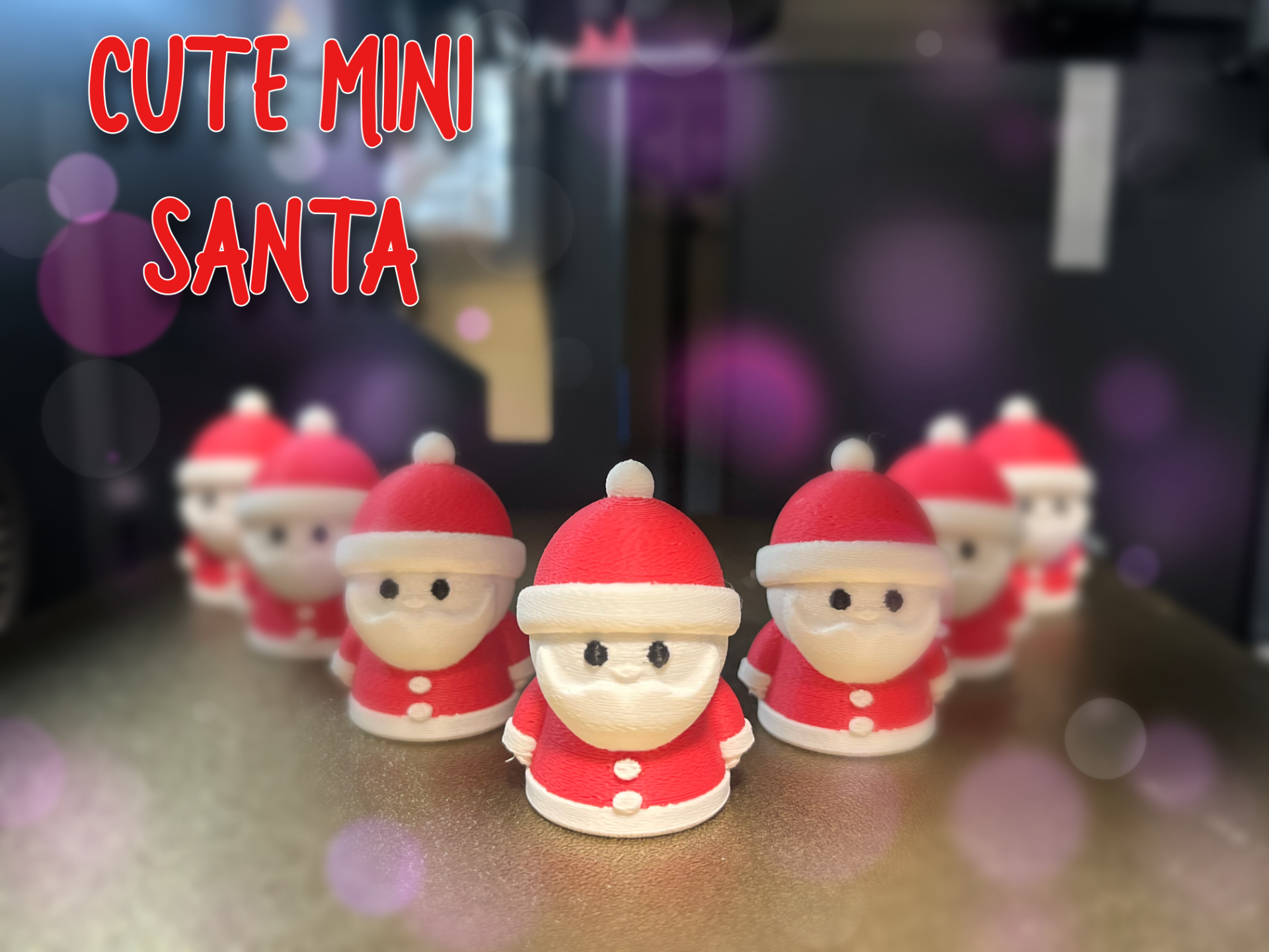 Cute mini Santa AMS ready No supports