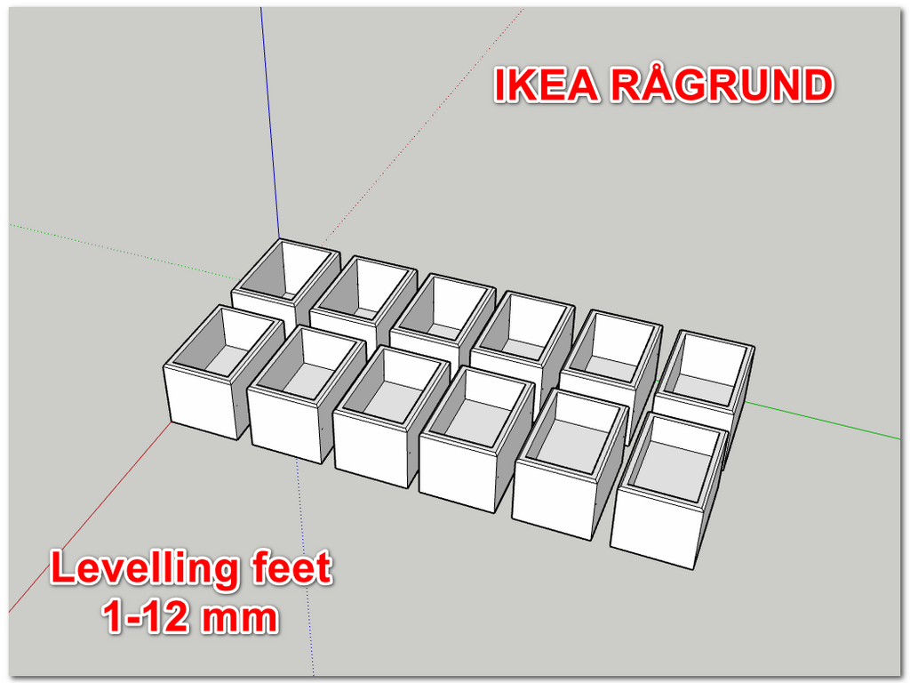 IKEA Rågrund Shelf Leveling Feet