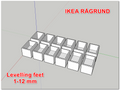 IKEA Rågrund Shelf Leveling Feet
