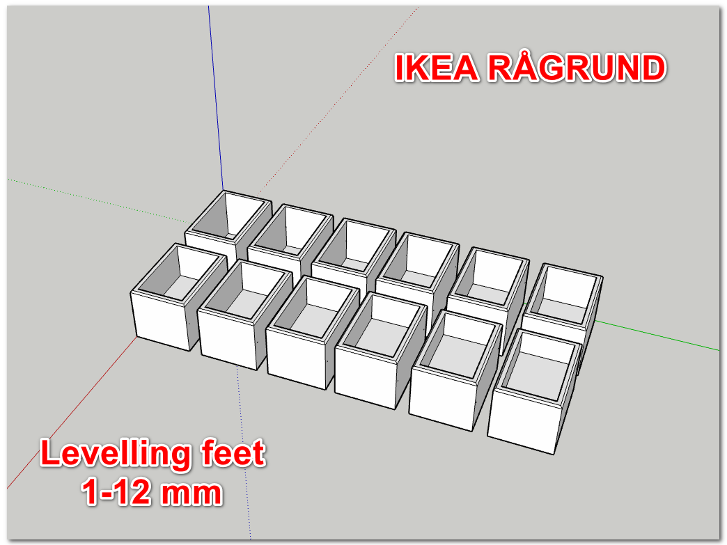IKEA Rågrund Shelf Leveling Feet