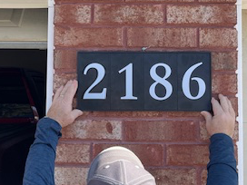 Customizable Address Number Plate