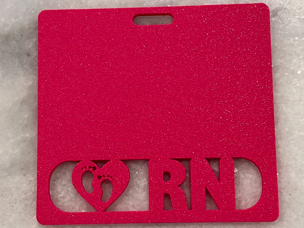 Footprint RN Badge Tag