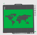 world map stencil