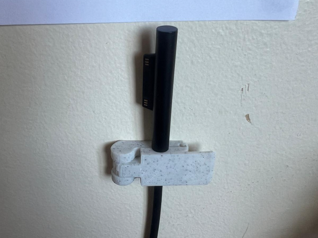 Print in place cable clip