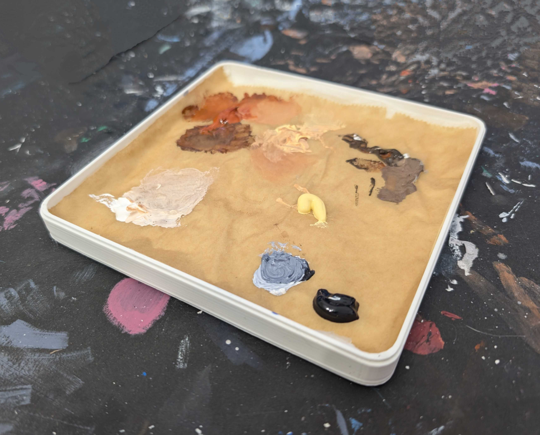 DIY wet palette box with top and insert