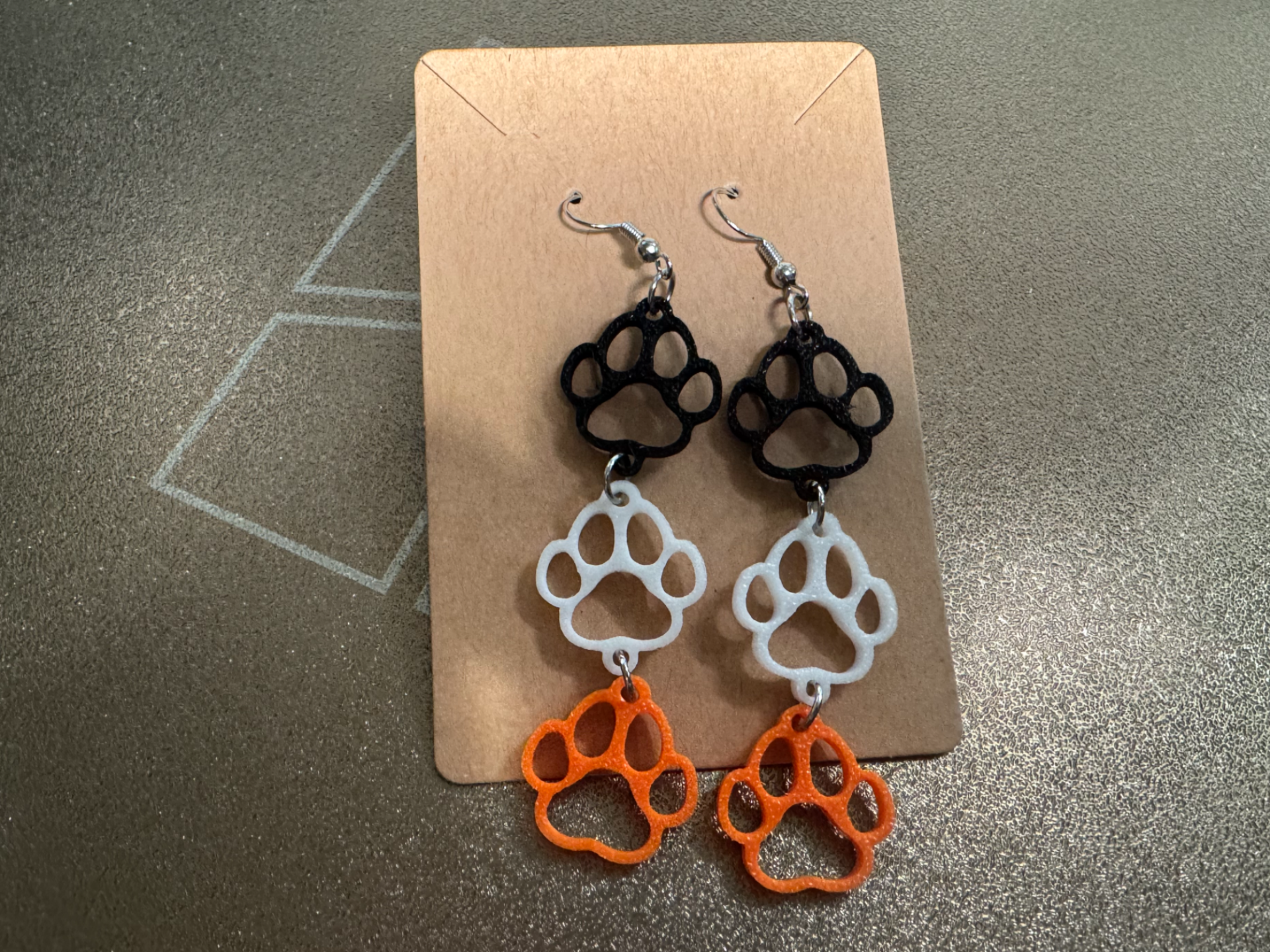 Dangling Paw Earrings