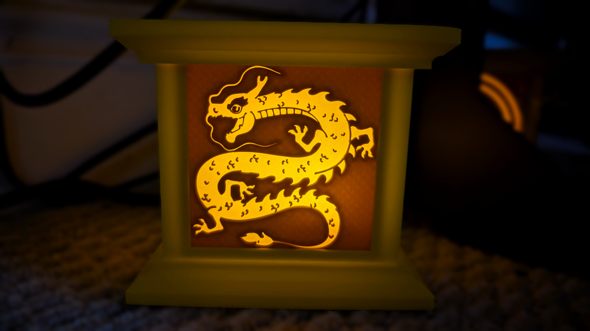 Dragon Tea Light Lantern Chinese New Year
