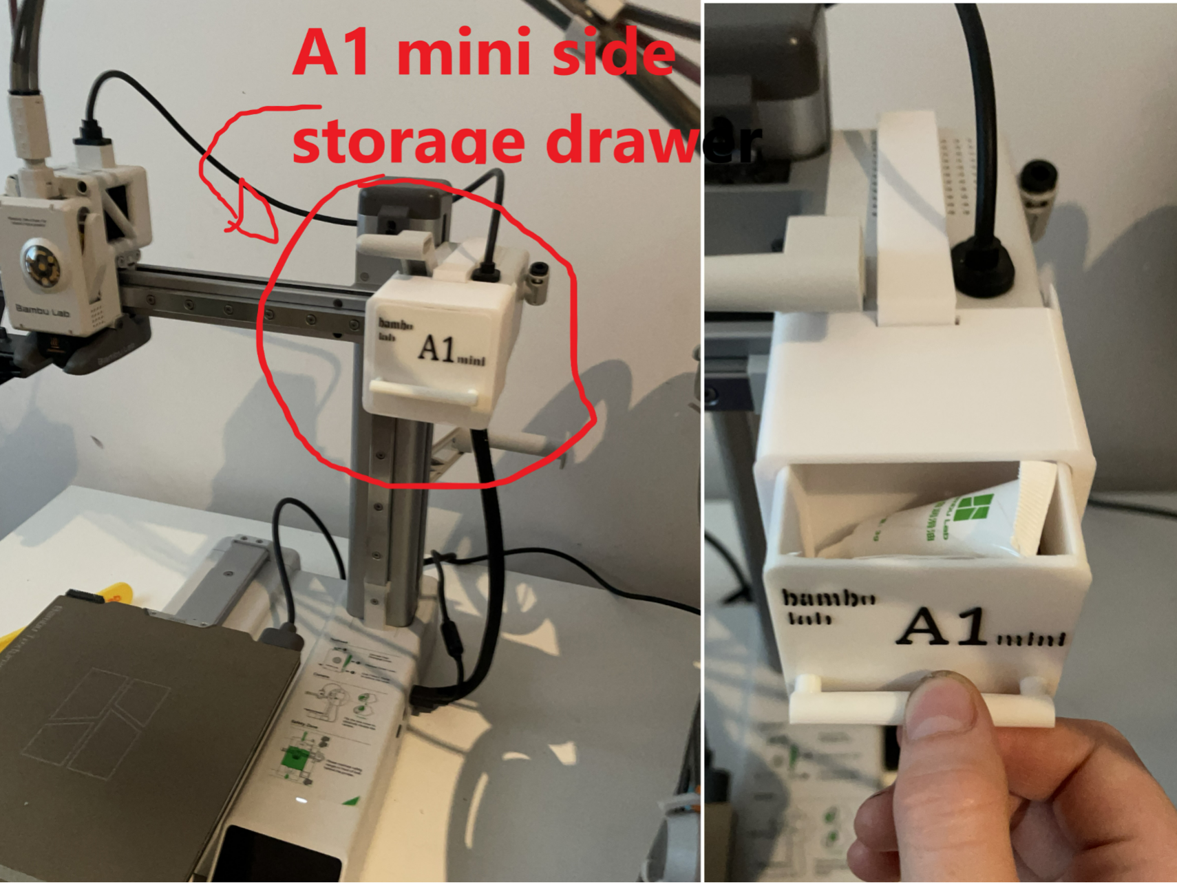 A1 mini side storage drawer