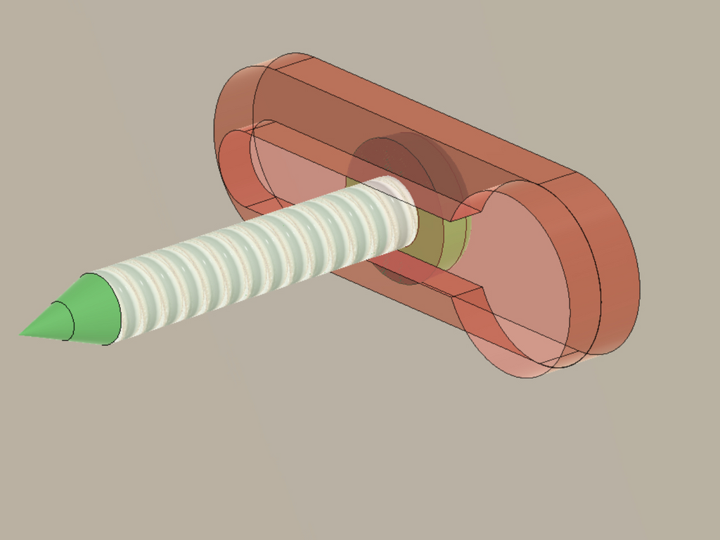 Keyhole Mounting Slot Negative Part Generator