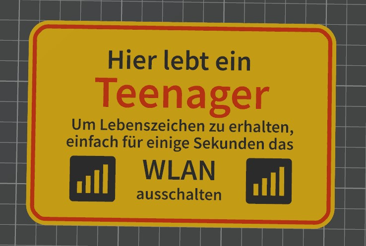 Teenager Türschild_Make My Sign