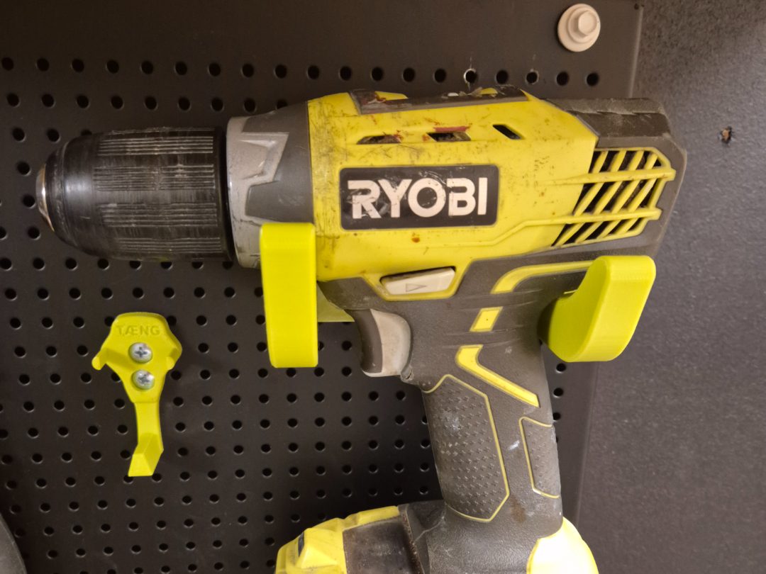Ryobi Drill Holder - Peg Board (12mm)