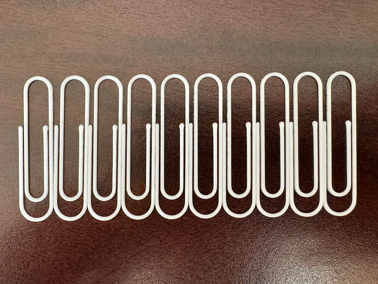 10 Paper Clips 1.5g