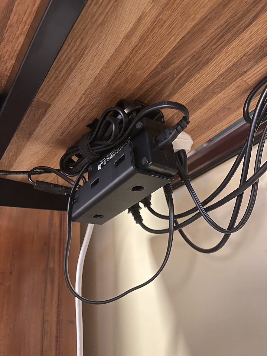 Power Brick tray for underdesk mounting