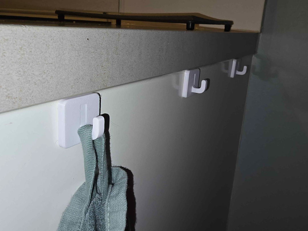 Kitchen towel hook