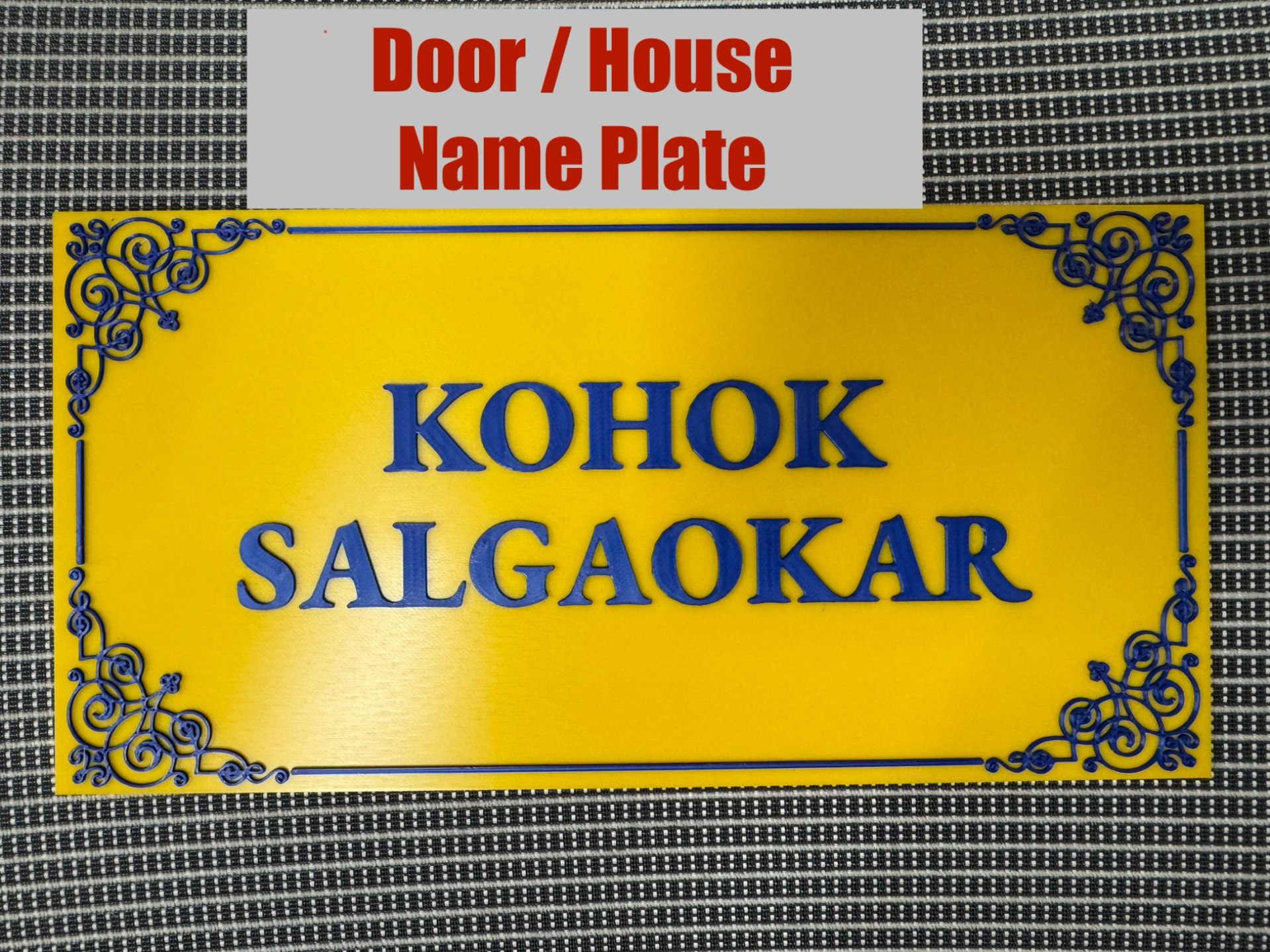 Door / House Name Plate