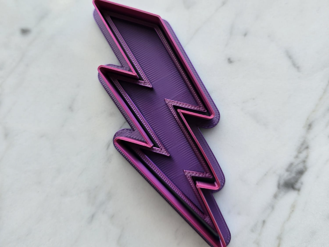 Lightning Strike Cookie Cutter Shape Playdoh Bolt